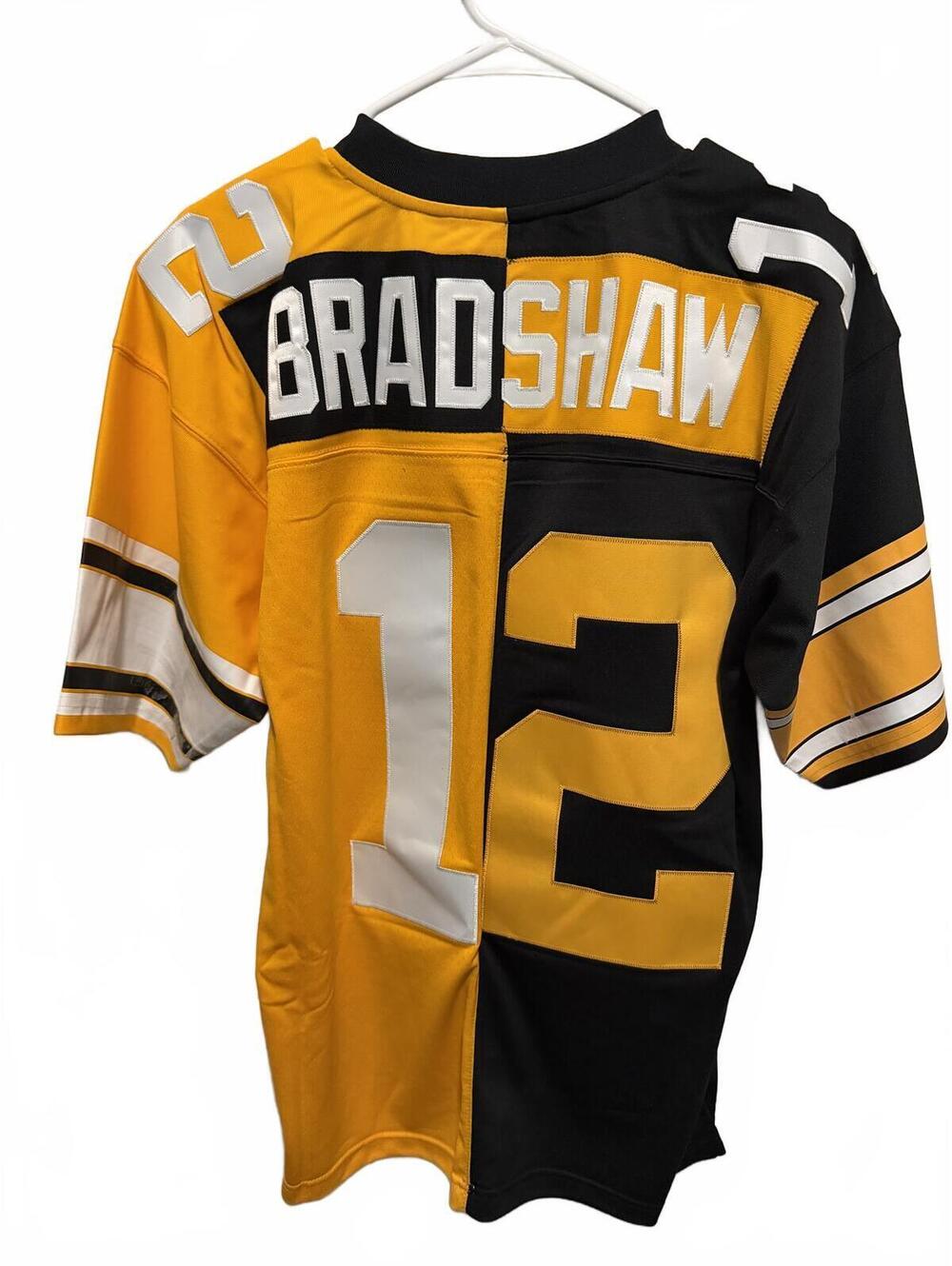 Mitchell & Ness Legacy Collection Bradshaw #12 Split Color Football Jersey